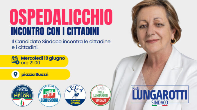 La candidata Paola Lungarotti, incontra i cittadini di Ospedalicchio